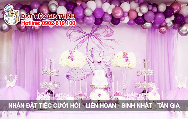 TỔ CHỨC SINH NHẬT TẠI ĐẶT TIỆC TẠI NHÀ GIA THỊNH 2