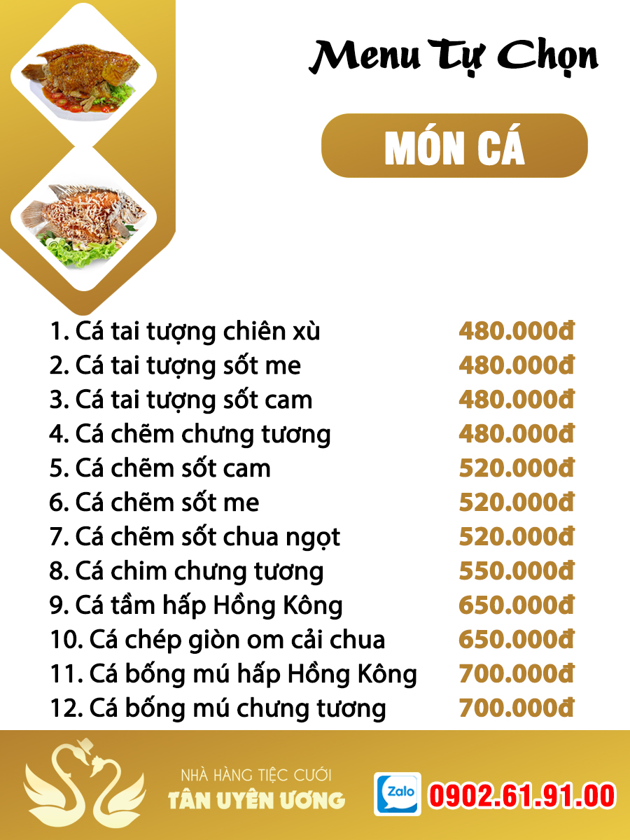 Menu tu chon tiec cuoi 2023 - 9