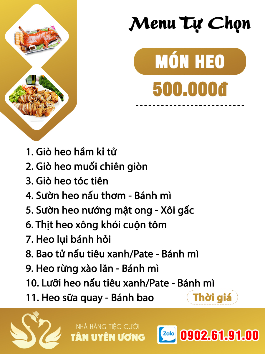 Menu tu chon tiec cuoi 2023 - 5