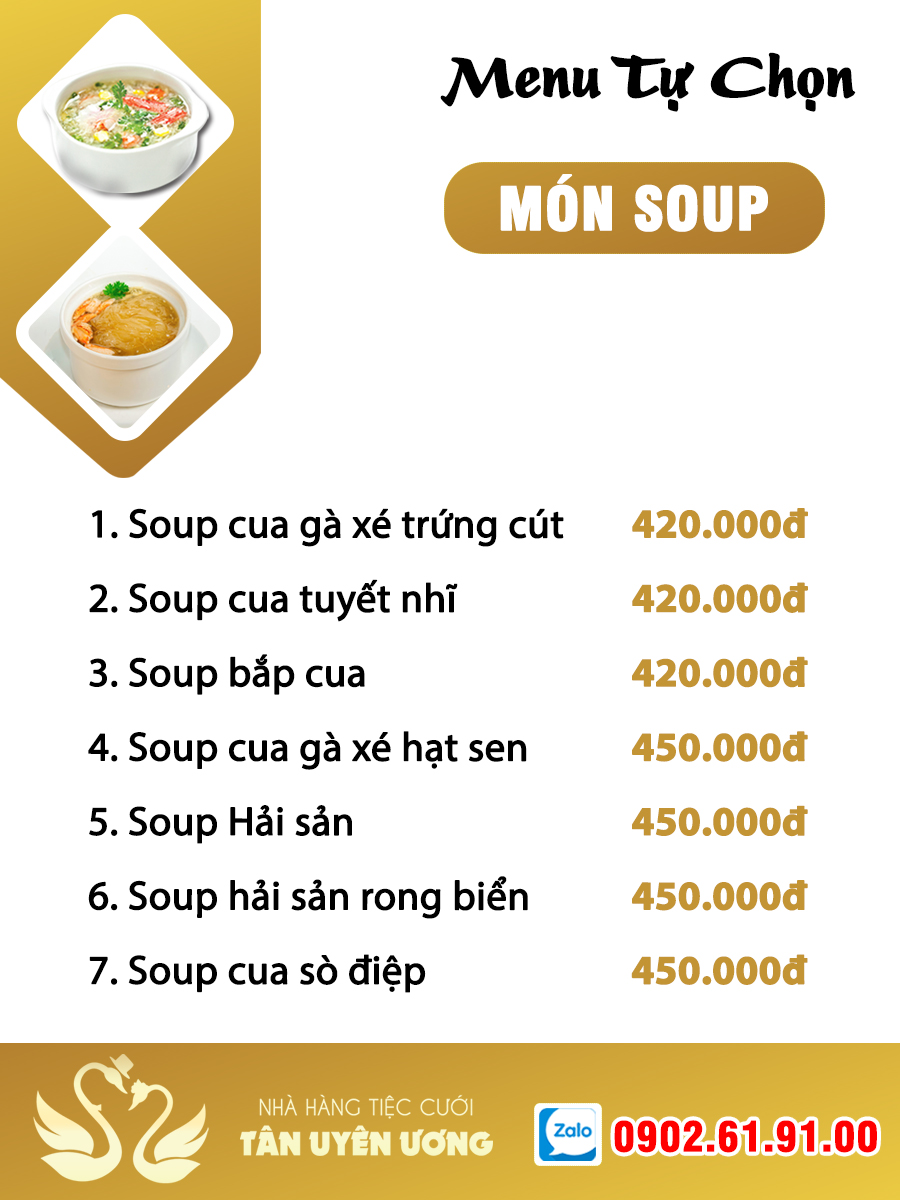 Menu tu chon tiec cuoi 2023 - 3