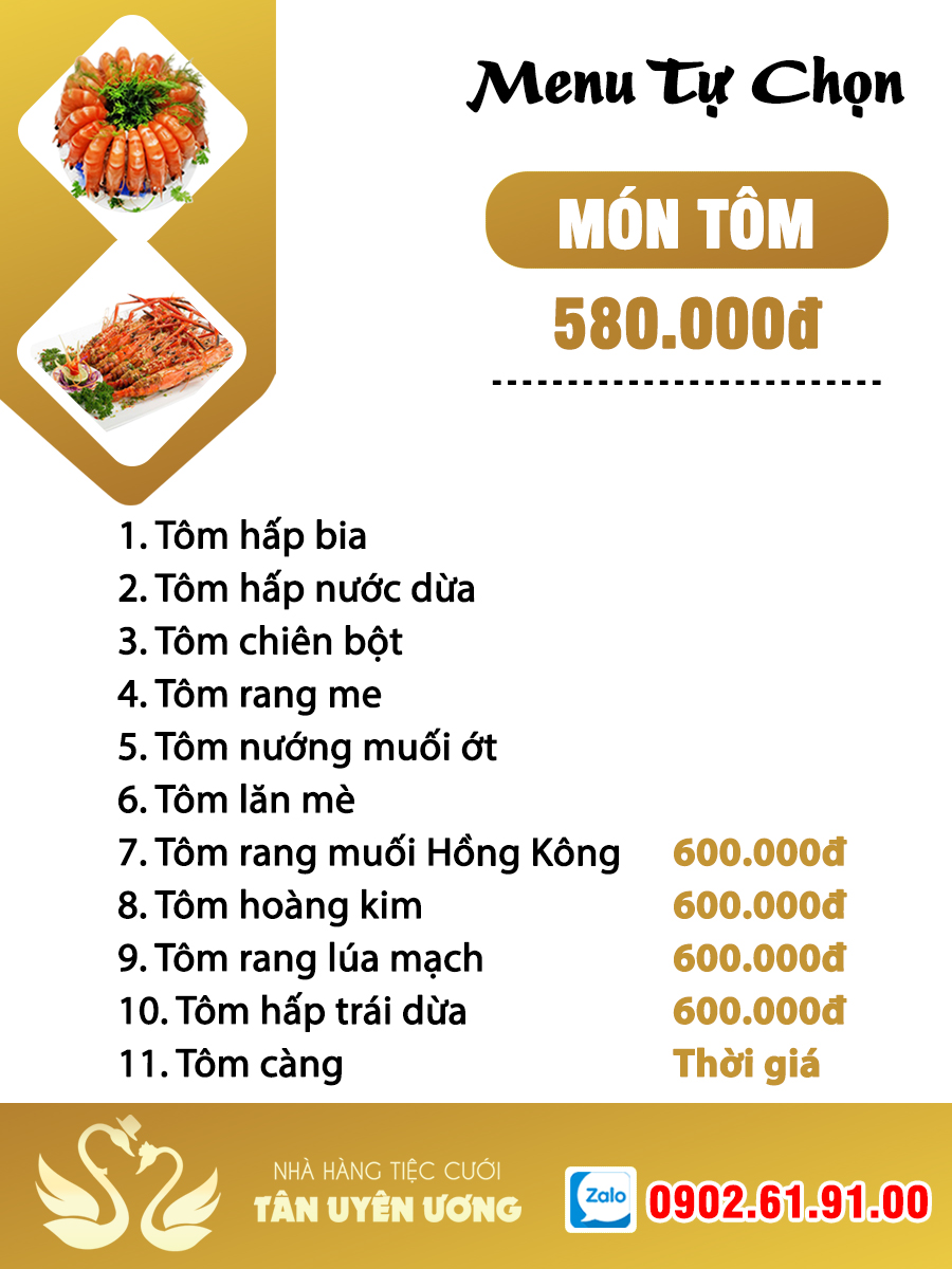 Menu tu chon tiec cuoi 2023 - 10