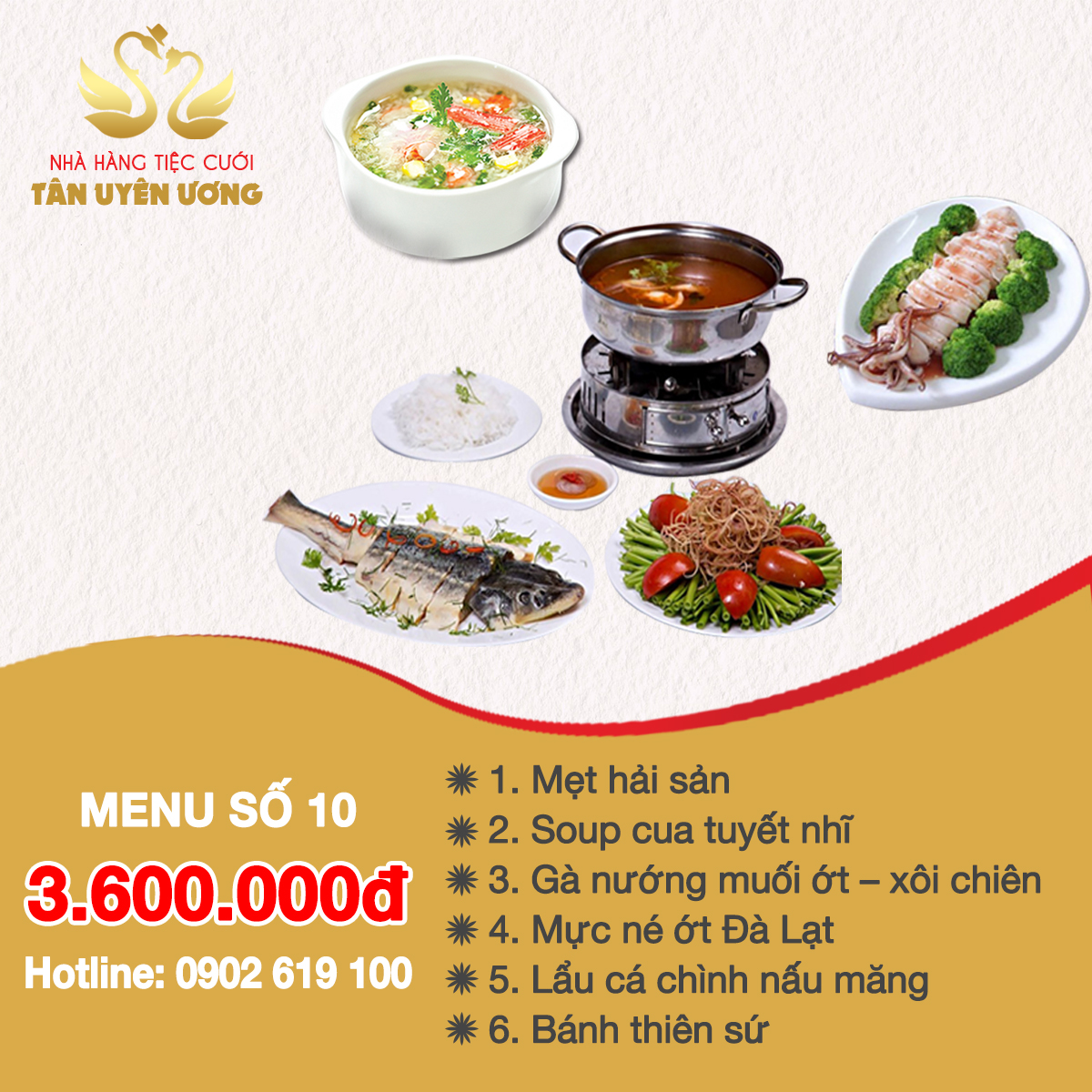Menu Tiệc Cưới sô 10