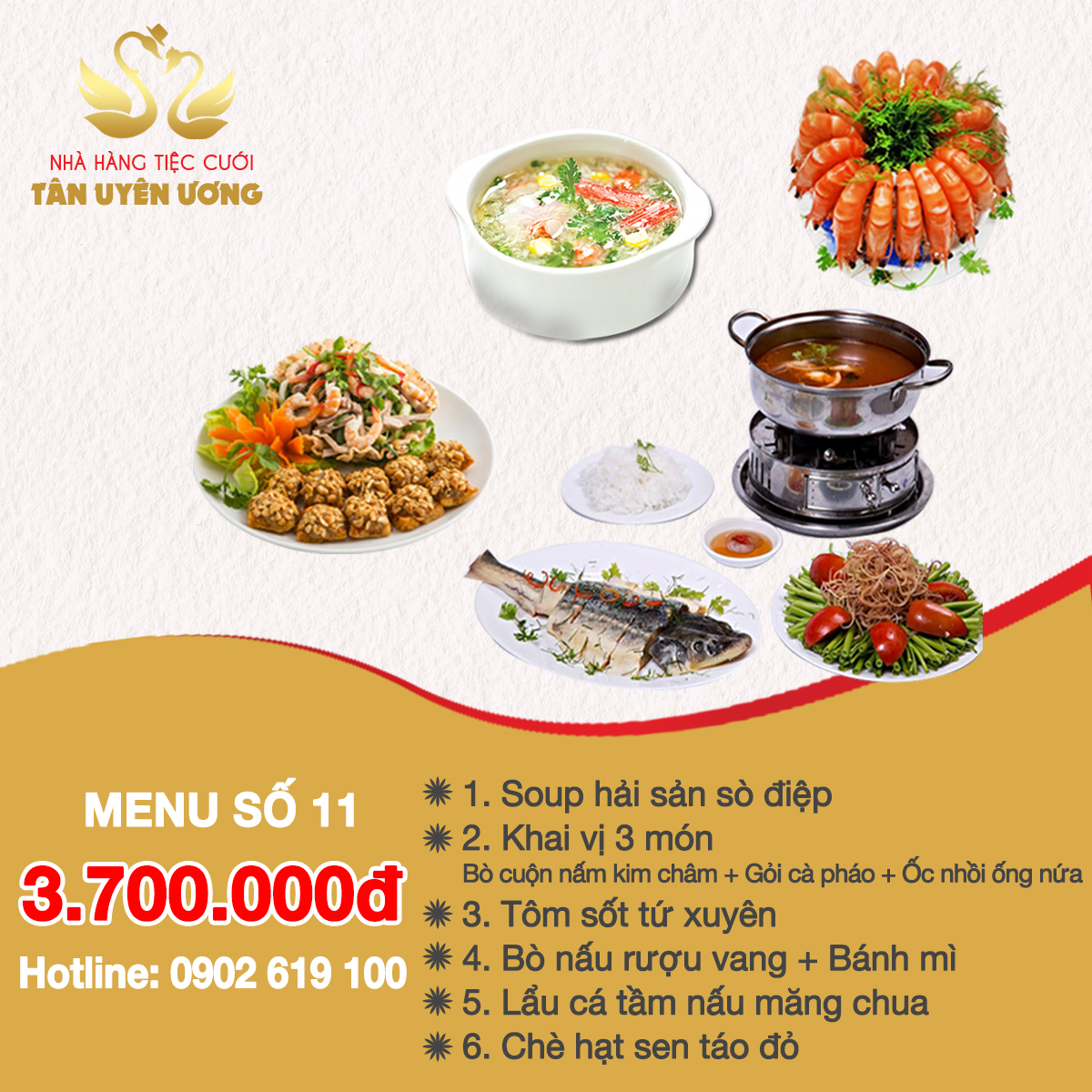 Menu Tiệc Cưới sô 11