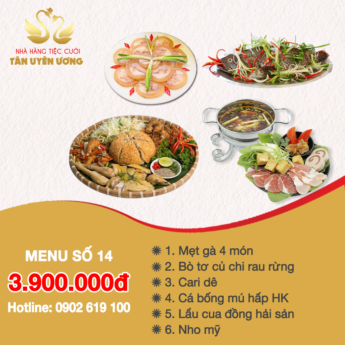 Menu Tiệc Cưới sô 14