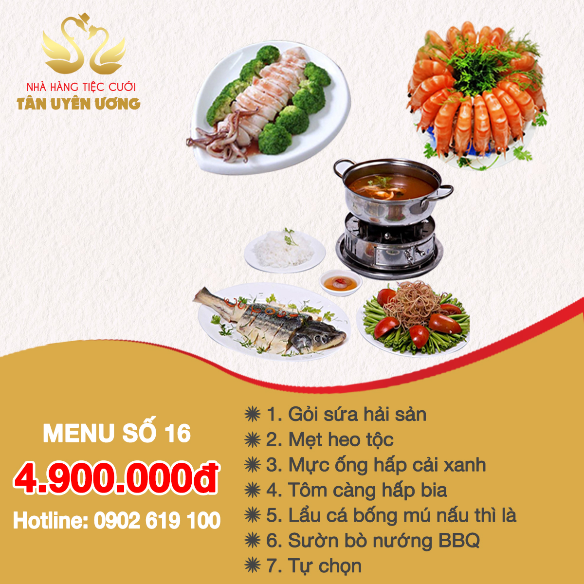Menu Tiệc Cưới sô 16