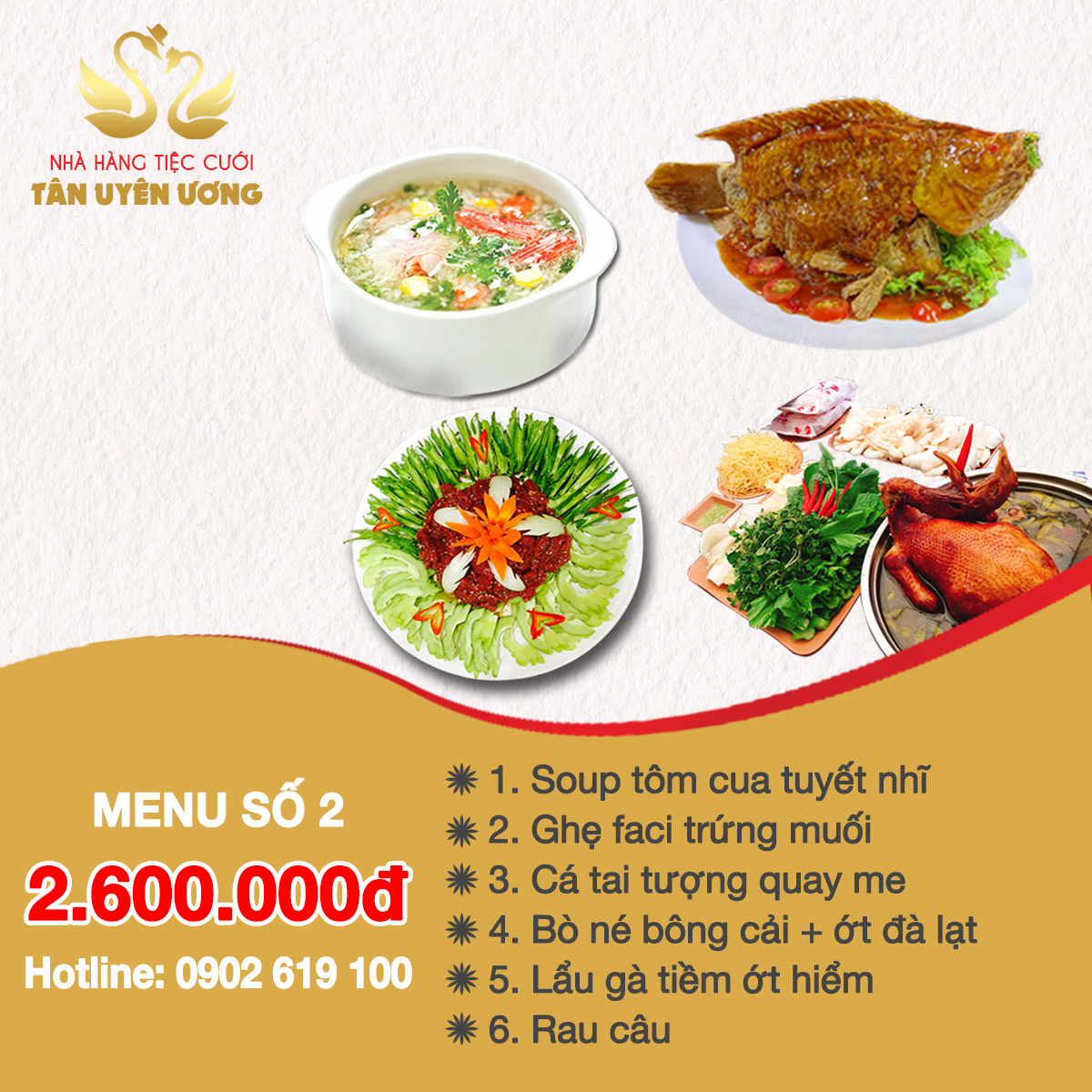 Menu Tiệc Cưới sô 2