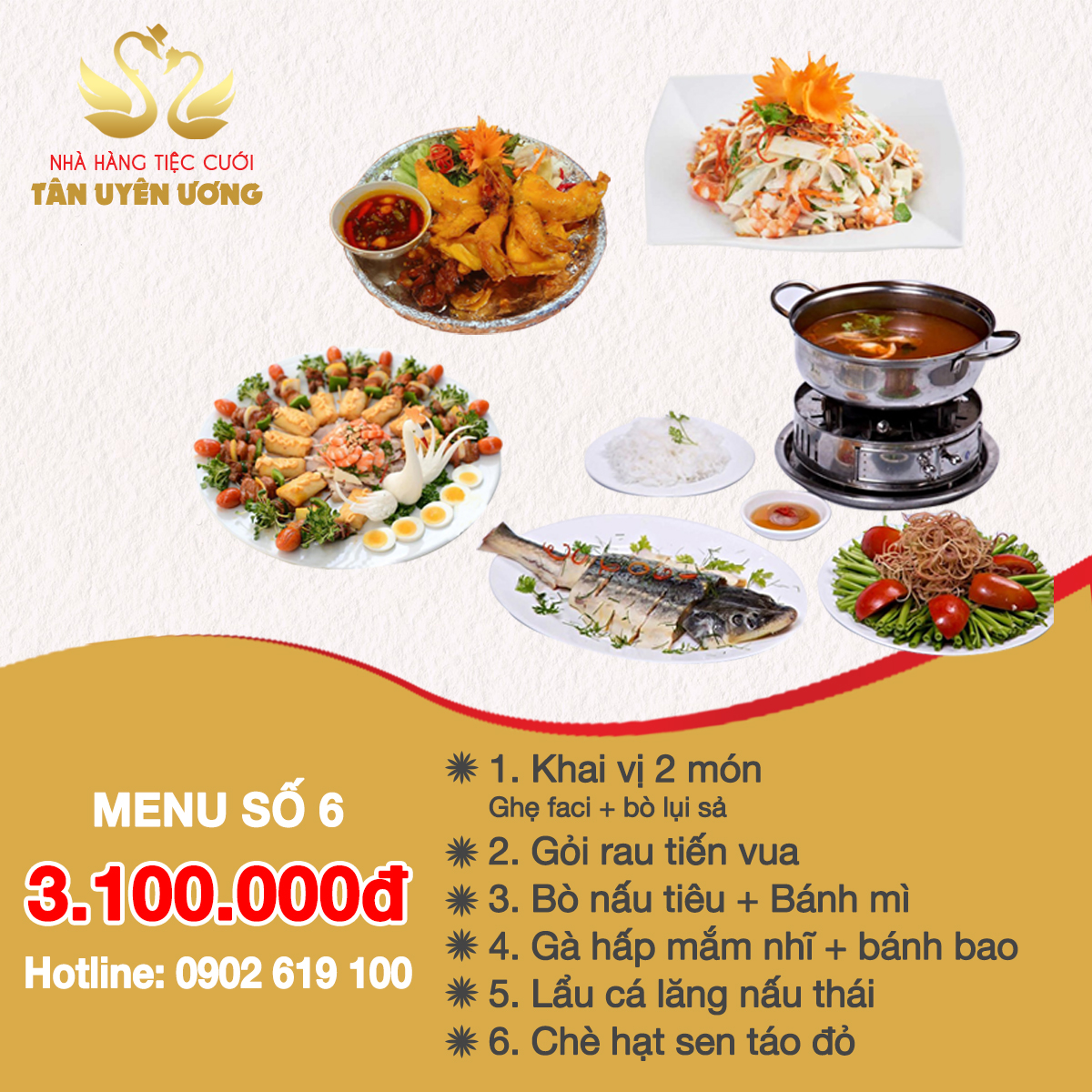 Menu Tiệc Cưới sô 6