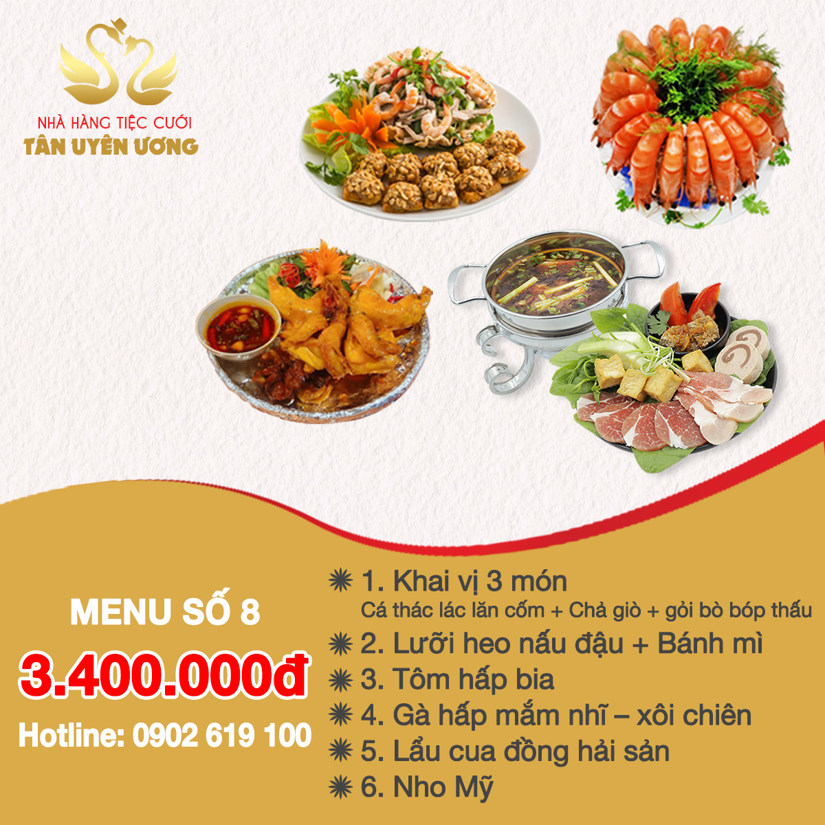 Menu Tiệc Cưới sô 8