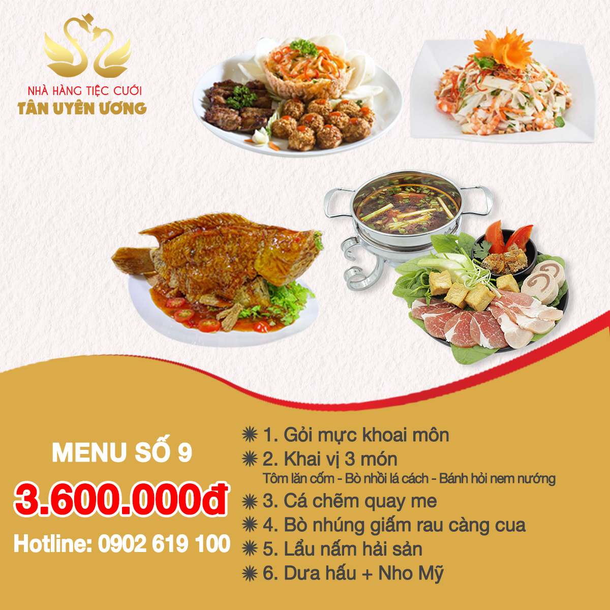Menu Tiệc Cưới sô 9