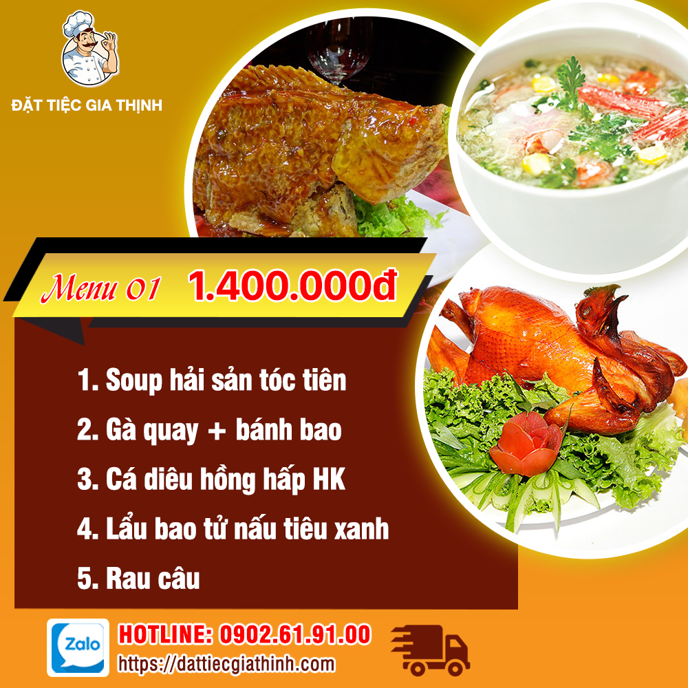 Menu tiệc bàn 1