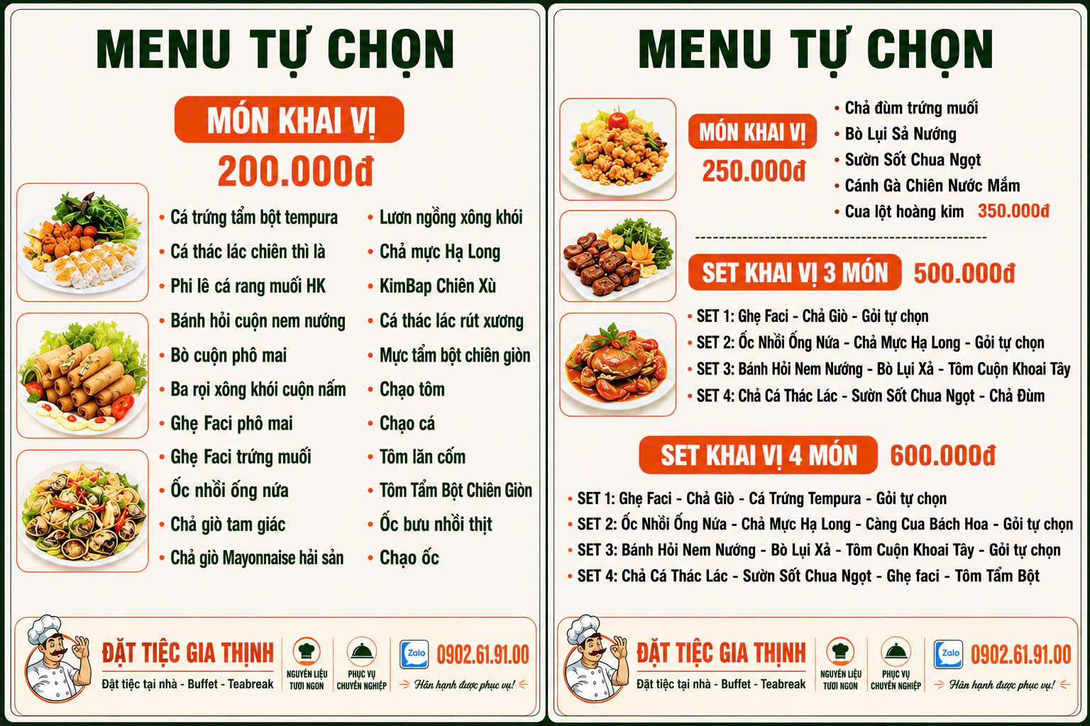 Menu tu cho 2