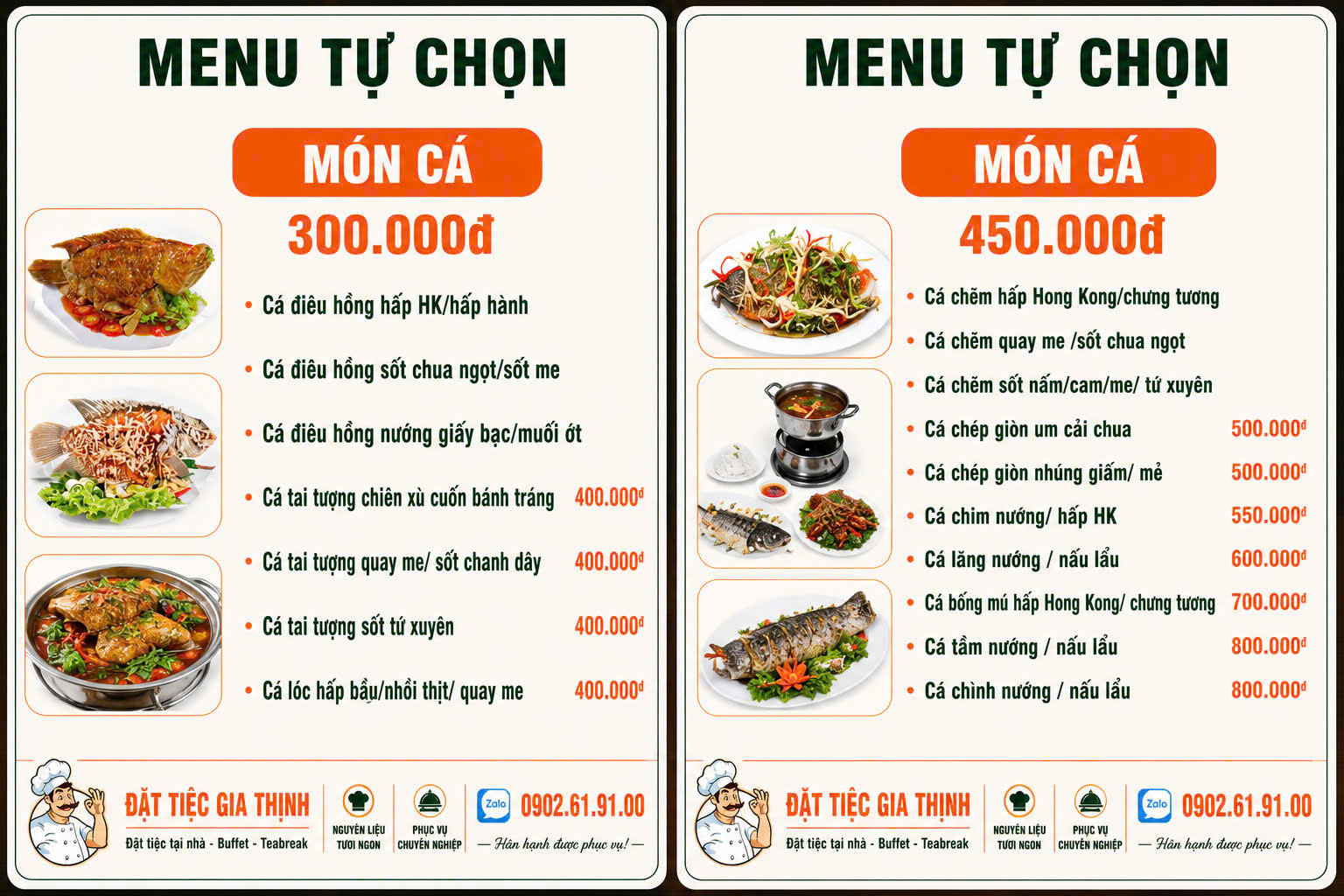 Menu tu cho 3