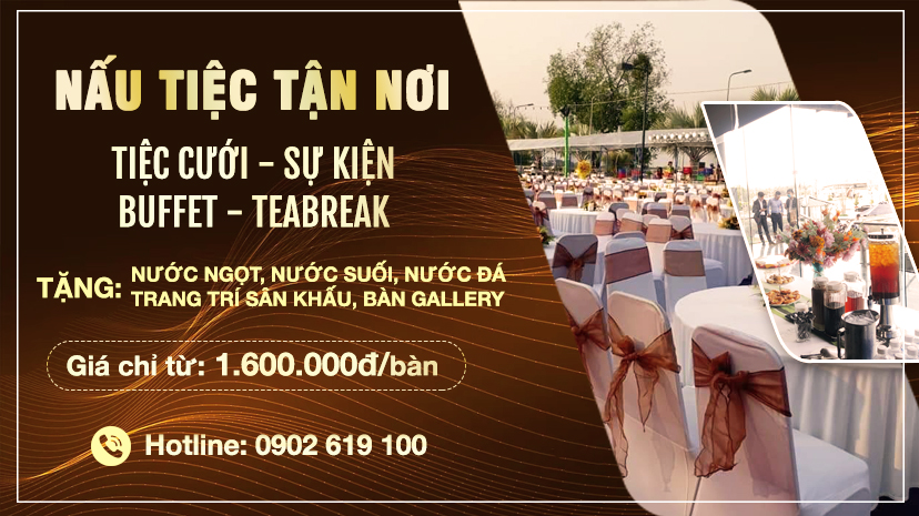 Đặt tiệc tại nhà trọn gói